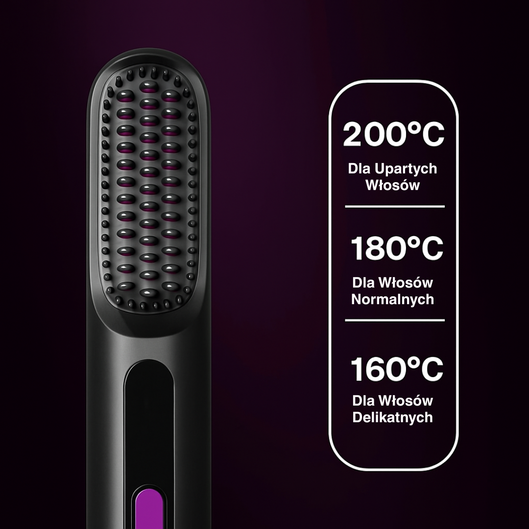 FALENA Mobile - Przenośna Szczotka-Prostownica 2w1