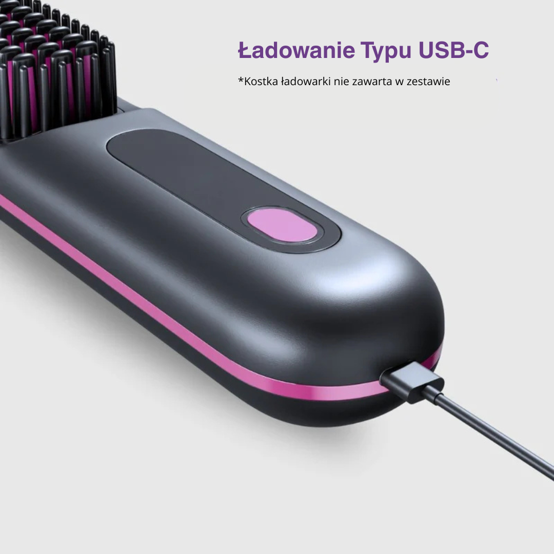 FALENA Mobile - Przenośna Szczotka-Prostownica 2w1